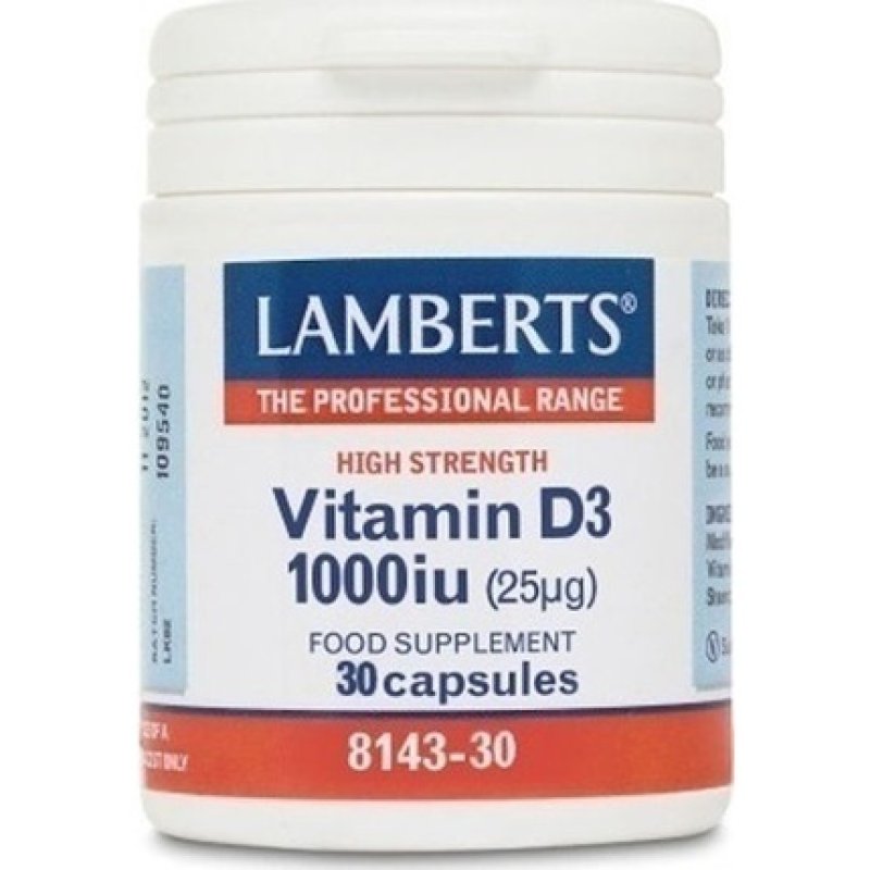 Lamberts Vitamin D3 1000iu 30 Capsules For Bone Health And Immune Support
