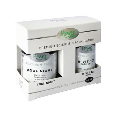 Power Power Of Nature Platinum Range Cool Night Capsules & Free Vitamin B-12 1000 Mcg