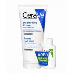 Cerave Moisturising Cream, 177ml With Free Hydrating Cleanser, 20ml