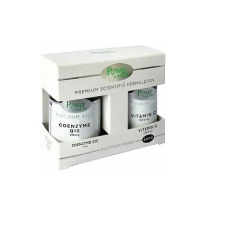 Power Platinum Coenzyme Q10 30 Capsules With Free Vitamin C 1000mg 20 Capsules
