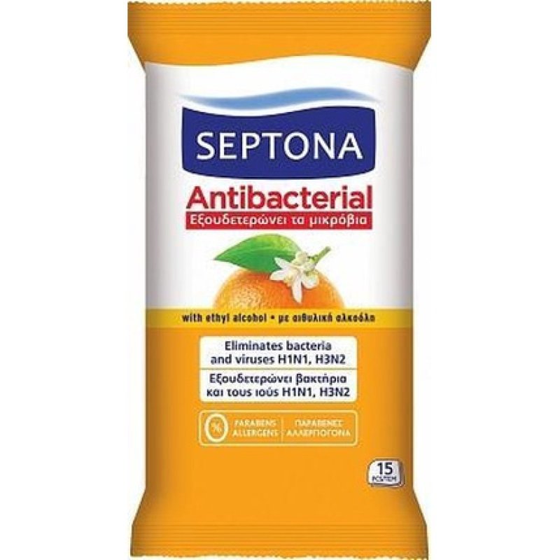 Septona Cleaning Wipes Antibacterial Orange