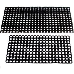 Giacomini & Gambarova Compos Matte Rectangular Rubber 50 X 100 Cm Black