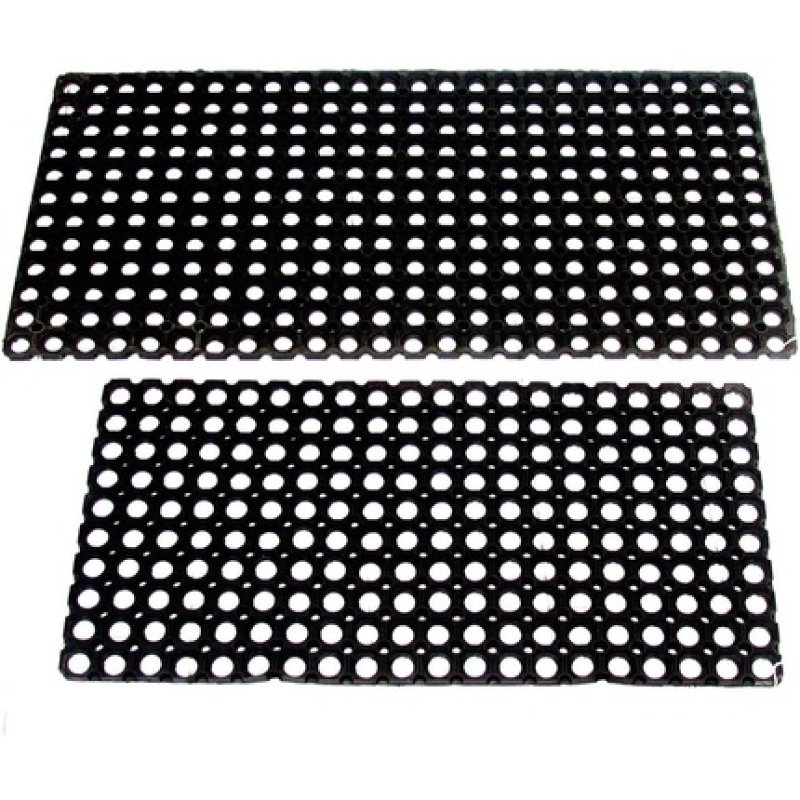 Giacomini & Gambarova Compos Matte Rectangular Rubber 50 X 100 Cm Black