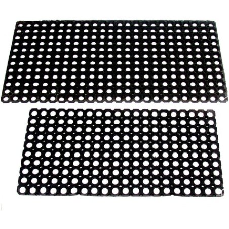 Giacomini & Gambarova Compos Matte Rectangular Rubber 50 X 100 Cm Black