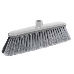 Apex Double Use Broom For Indoor And Outdoor With Soft Bristles And Bumper Rubber