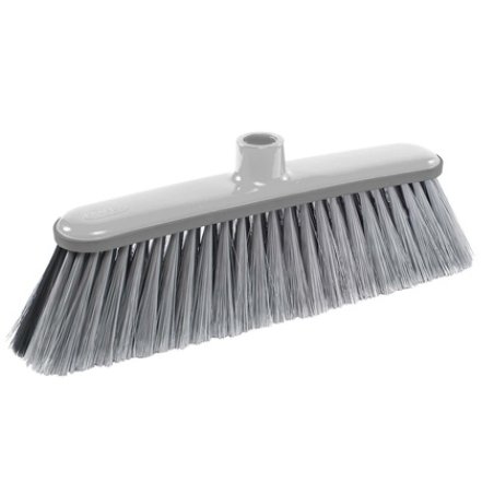 Apex Double Use Broom For Indoor And Outdoor With Soft Bristles And Bumper Rubber