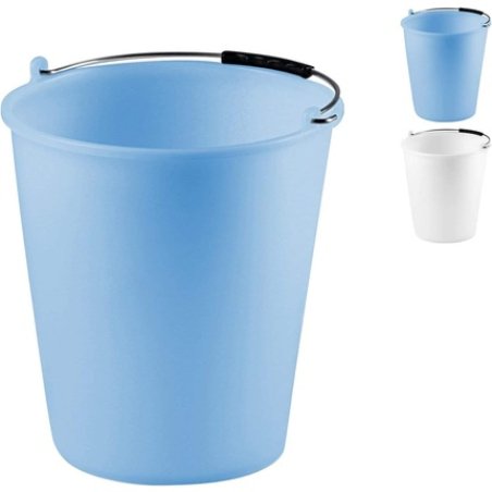 Stefanplast Polyethylene Bucket Pale Blue/Neutral, 9 L 9 Liter