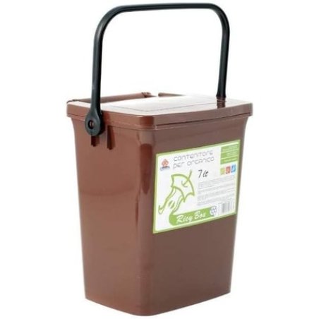 Home Damp Ricebox Container With Lid 7 Litre Plastic Brown 245 X 265 X 205 Cm