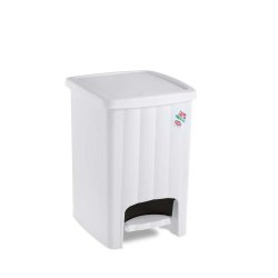 Stefanplast Margherita Pedal Dustbin White 20 Litre