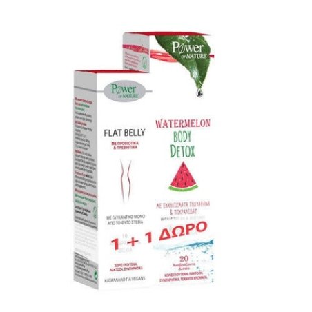 Power of Nature Flat Belly 10 Tablets & Watermelon Body Detox 20 Tablets