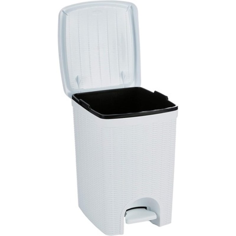Stefanplast Elegance Dustbin White 31 x 27.5 x 39 cm