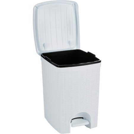 Stefanplast Elegance Dustbin White 31 x 27.5 x 39 cm