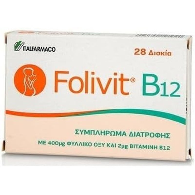 Folivit B12 Folic Acid 400µg & Vitamin B12 2µg