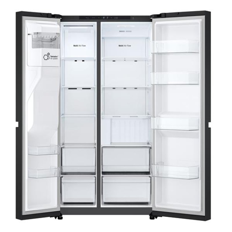 LG GSLC40EPPE frigo américain Pose libre 638 L E Noir, Graphite