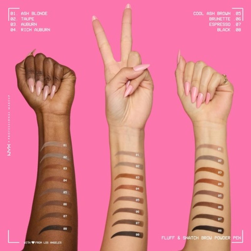 Nyx Professional Makeup Fluff & Snatch Brow Powder Pen 24h Longwear