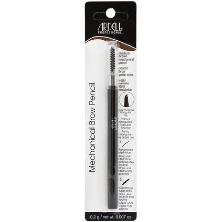 Ardell Mechanical Brow Pencil With Spoolie, Medium, Brown