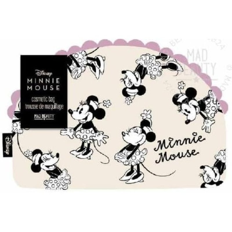 Mad Beauty Disney Minnie Cosmetic Bag with Bow 22cm Beige