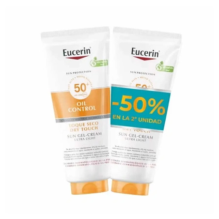 Eucerin Oil Control Dry Touch Sun Gel Cream Ultra Light 2x200ml