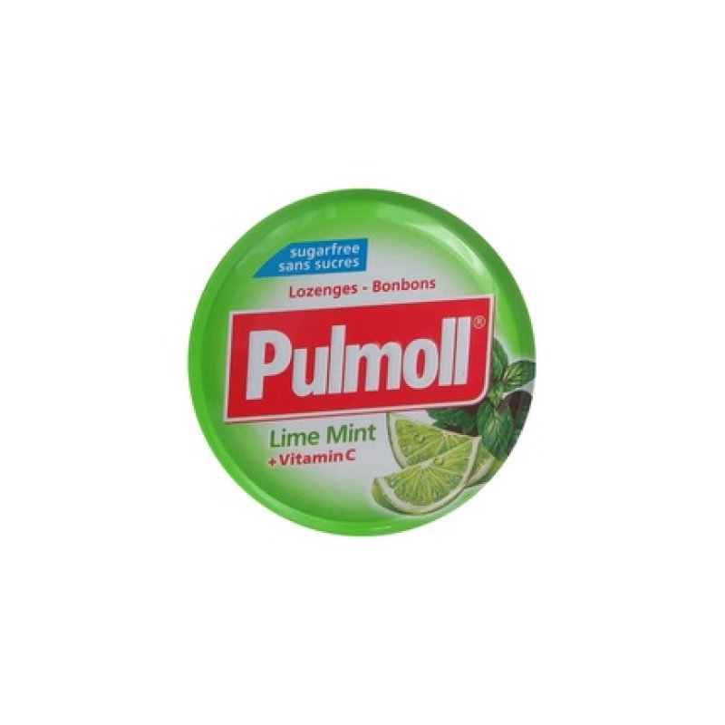 Pulmoll Mint Lime Sugar Free Vitamin C 45g