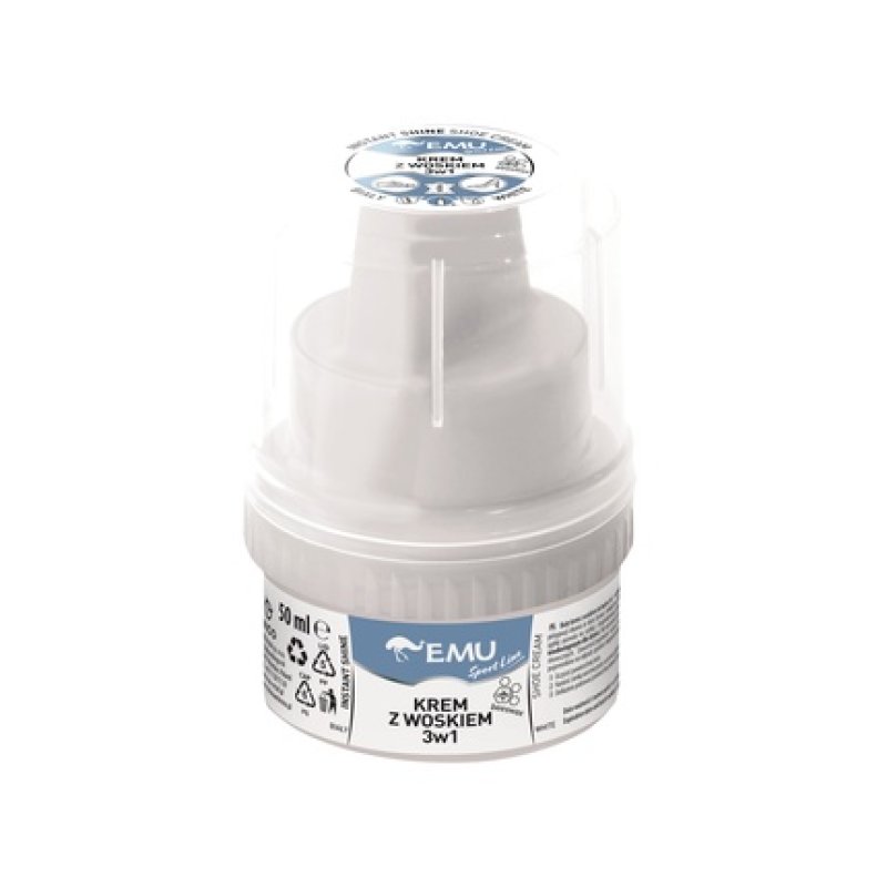 Vaco Emu Sport Line Cream With Wax For Shoes 3 In 1 White 50 Ml