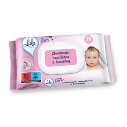 Stella Lula Baby Moisturizing Wipes For Infants And Children With Cotton 50 Pieces
