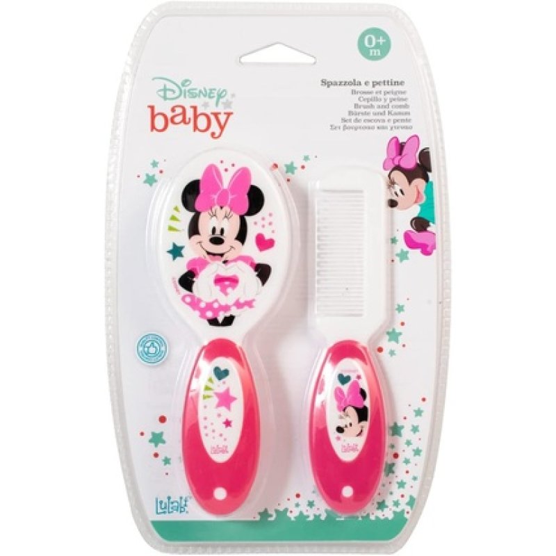 Lulabi Disney Minnie Icon Brush And Comb Set Polypropylene
