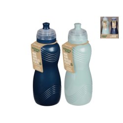 Sistema Sistema Casa Piu Set Of 2 Recycled Plastic Bottles 06 Liters Blueazure