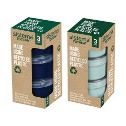 Sistema Sistema Renew Set 3 Containers 35ml Blueaqua