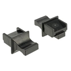 DeLOCK 64020 protection de sécurité pour prise RJ-45 Noir 10 pièce(s)