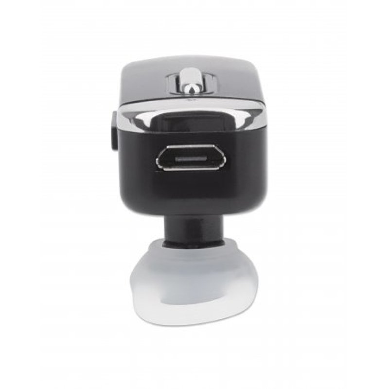 Manhattan Single Ear Bluetooth Headset, Omnidirectional Mic, Integrated Controls, Black, 10 hour usage time, Range 10m,