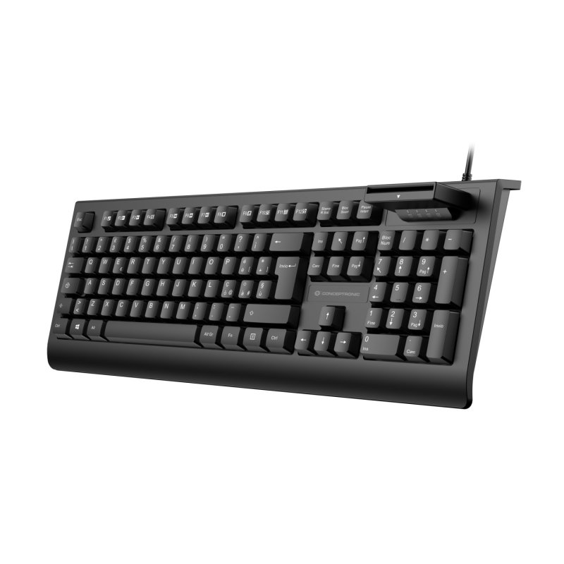 CONCEPTRONIC USB Tastatur Smart ID-Kartenleser Layout IT sw