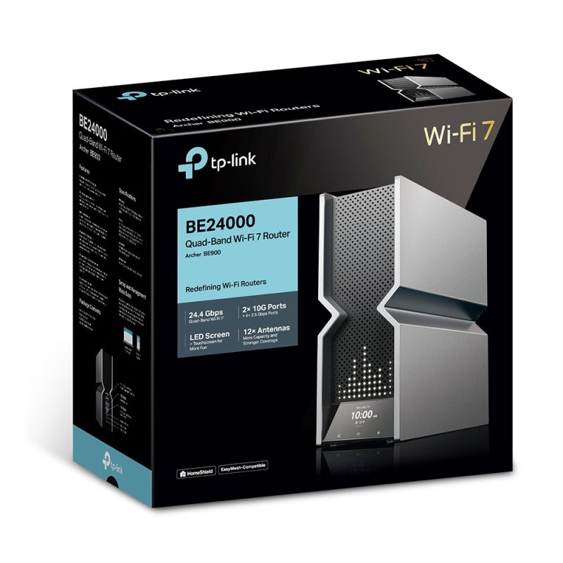 TP-LINK BE24000 Quad Band Wi-Fi 7 Router 1376Mbps at 2.4 GHz 5760Mbps at 5GHz 1 5760Mb