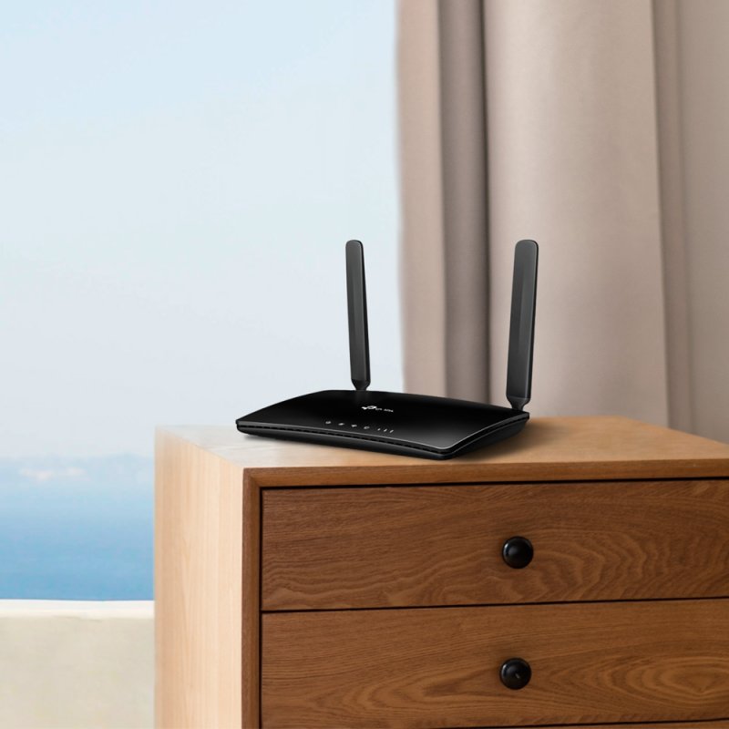 TP-LINK TL-MR6400 300MBit/s WLAN N 4G LTE Router 3x LAN 1x LAN/WAN 1x Nano SIM-Karten Slot
