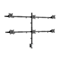 Equip 17"-32" Articulating 6 Monitor Desk Mount Bracket