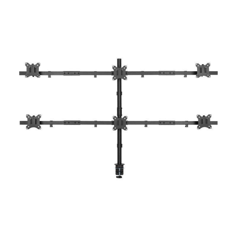 Equip 17"-32" Articulating 6 Monitor Desk Mount Bracket