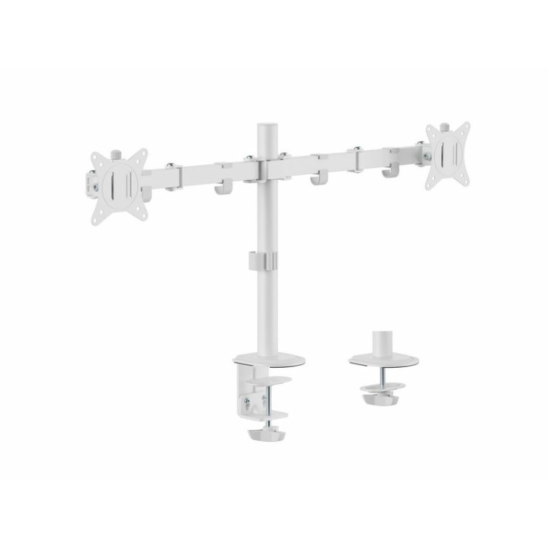 Equip 17"-32" Articulating Dual Monitor Desk Mount Bracket, White