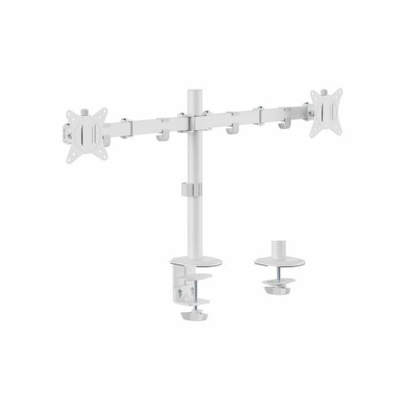 Equip 17"-32" Articulating Dual Monitor Desk Mount Bracket, White