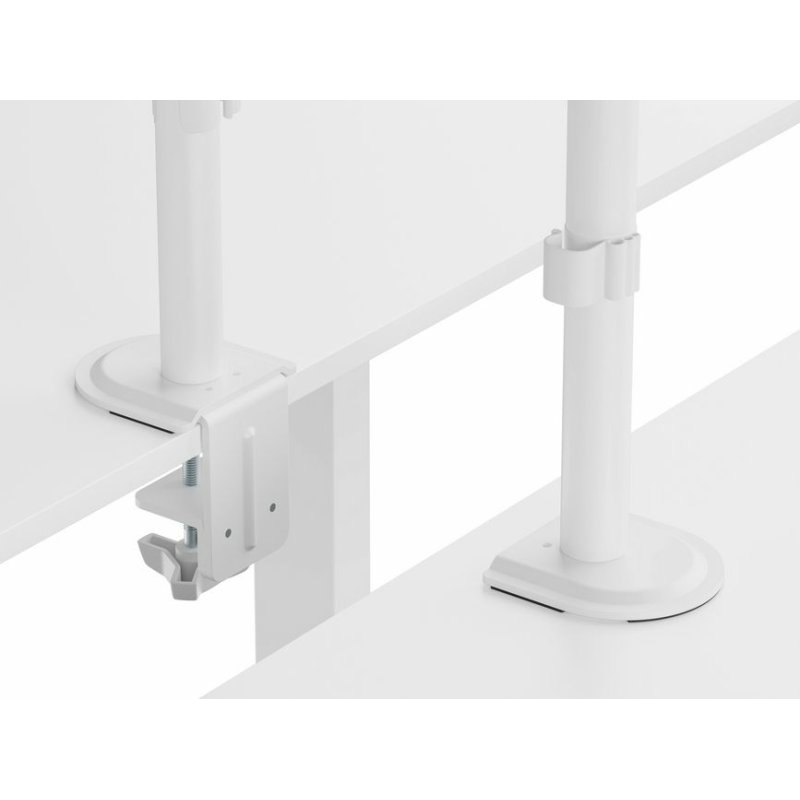 Equip 17"-32" Articulating Dual Monitor Desk Mount Bracket, White