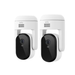 Arlo Essential Caméra de sécurité 3 2K Pan-Tilt-Zoom, pack de 2