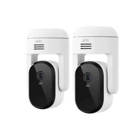 Arlo Essential Caméra de sécurité 3 2K Pan-Tilt-Zoom, pack de 2