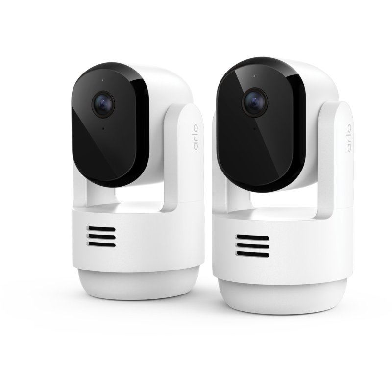 Arlo Essential 3 2K PTZ Indoor-Kamera Weiß 2er Set 3MP (2304x1296), WLAN, Netzteil, Indoor, Schwenk- und Neige-Funktion