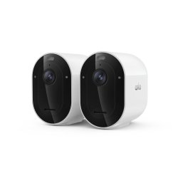 Arlo Pro 6 2K Überwachungskamera Weiß 2er Set 4MP (2560x1440), WLAN, Akku, IP65 Wetterfest, 160° Weitwinkel,