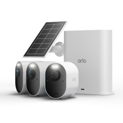 Arlo Ultra 3 4K Security Camera, 3-cam kit with Solar Panel