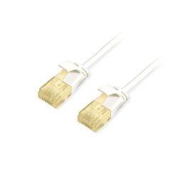 Equip Patchkabel Cat6A SlimFlex U/UTP 0.50m weiß LSZH 2xRJ45 Polybeutel