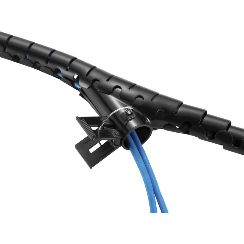 Equip Spiral-Kabelschlauch Untertischmontage 1.30m schwarz Polybeutel