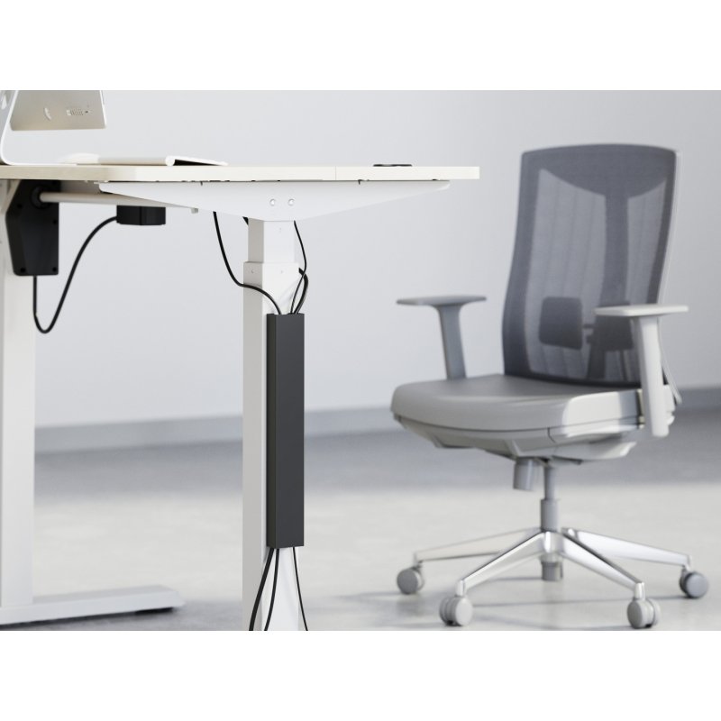 Equip 650865 range-câbles Bureau Plateau de câbles Noir