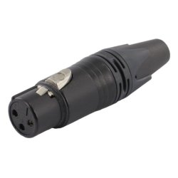 Equip Kabelverbinder 3-Polig Buchse schwarz