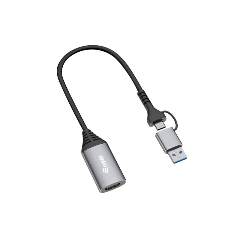 Equip USB to HDMI Adapter (USB-C A), 1080P HD