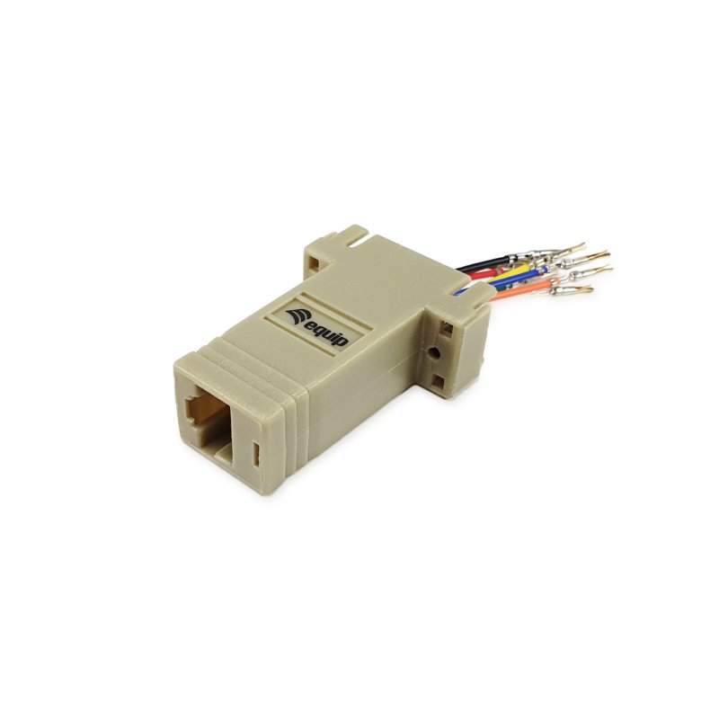 Equip Adapter DB9 Serial-RJ45 Bu/Bu 8Pin grau Polybeutel