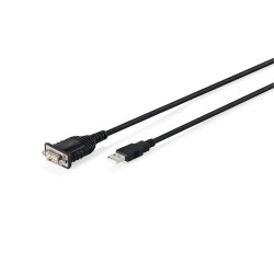 Digitus Câble adaptateur USB 2.0 vers RS232, 1,8 m, chipset FTDI FT232RNL intégré